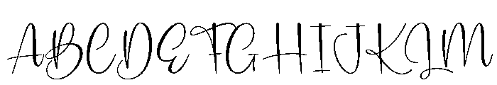 SignatureBirthday-Regular Font UPPERCASE