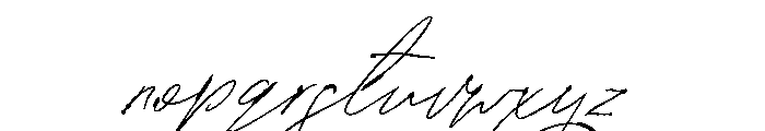 SignatureVP Regular Font LOWERCASE