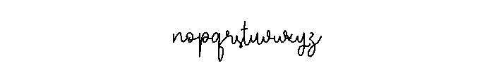 Signatury Font LOWERCASE