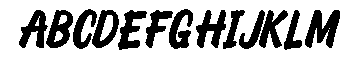 Signed Retro Regular Font UPPERCASE