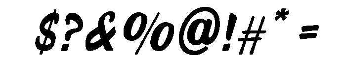 SignedRetro-Regular Font OTHER CHARS