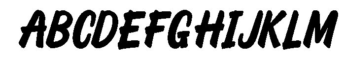 SignedRetro-Regular Font UPPERCASE