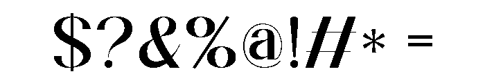 Signet Font OTHER CHARS