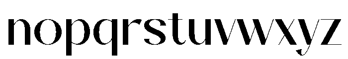 Signet Font LOWERCASE
