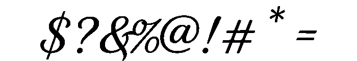 Signora Regular Font OTHER CHARS