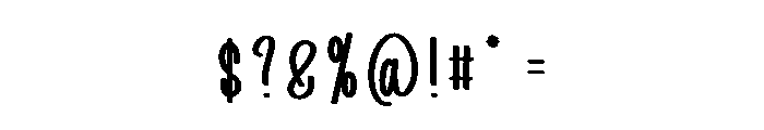 Silent Bold Font OTHER CHARS