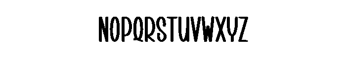 Silent Bold Font LOWERCASE