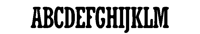 Silent Display Font UPPERCASE