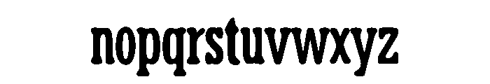 Silent Display Font LOWERCASE