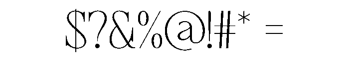 Silent Echoes Regular Font OTHER CHARS