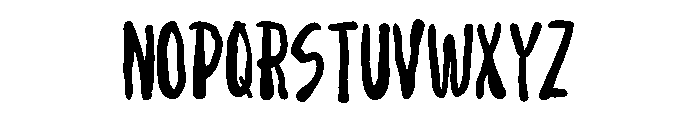 Silent Halloween Font UPPERCASE