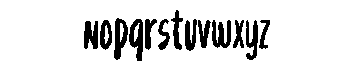 Silent Halloween Font LOWERCASE