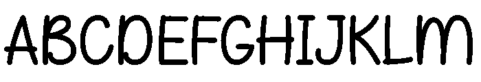 Silent Notes Regular Font UPPERCASE