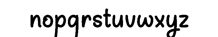 Silent Notes Regular Font LOWERCASE