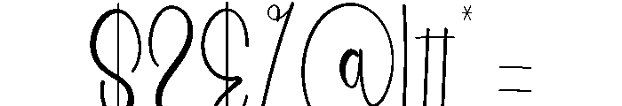 Silent Wedding Font OTHER CHARS