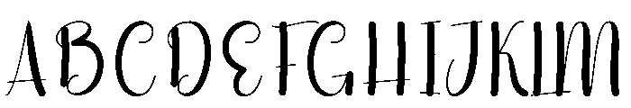Silhouette1 Font UPPERCASE