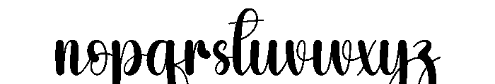 Silhouette1 Font LOWERCASE