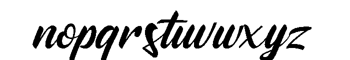 Silken Flourish Regular Font LOWERCASE