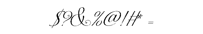 Silken Luxe Regular Font OTHER CHARS