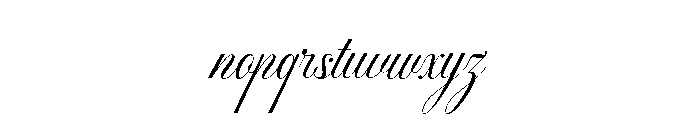 Silken Luxe Regular Font LOWERCASE