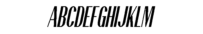Silky Sunset Italic Font UPPERCASE