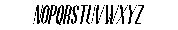 Silky Sunset Italic Font UPPERCASE