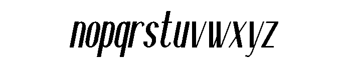 Silky Sunset Italic Font LOWERCASE