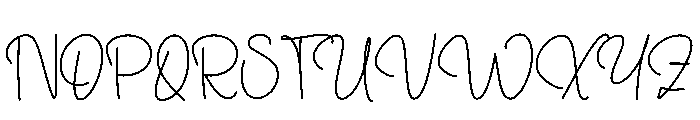 Silky White Font UPPERCASE