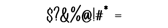 SilkyBaby Font OTHER CHARS