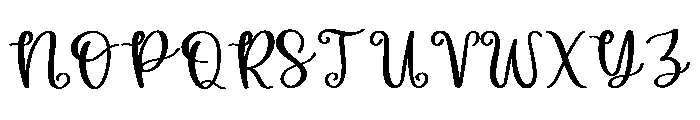 SilkyBaby Font UPPERCASE