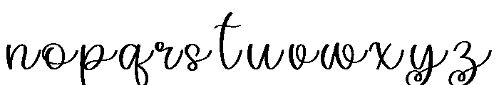 SilkyBaby Font LOWERCASE