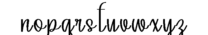 SilkyScript Font LOWERCASE