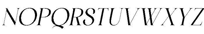 Silkydusk Italic Font UPPERCASE