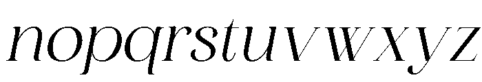 Silkydusk Italic Font LOWERCASE
