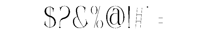 Silman Font OTHER CHARS