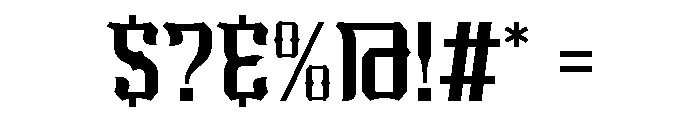 Silver Borne Font OTHER CHARS