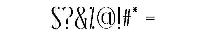 Silveridge Regular Font OTHER CHARS