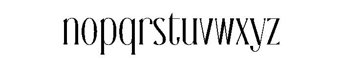 Silveridge Regular Font LOWERCASE