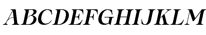 Silvora Italic Font UPPERCASE