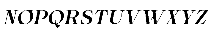 Silvora Italic Font UPPERCASE