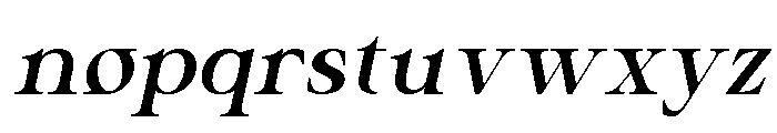 Silvora Italic Font LOWERCASE