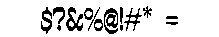 Simba Font OTHER CHARS