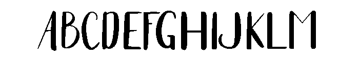 Simp Friends Font UPPERCASE