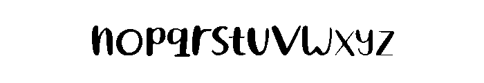 Simp Friends Font LOWERCASE