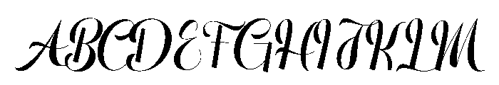 Simpatic Middle Font UPPERCASE