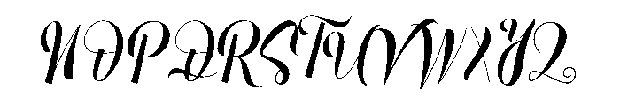 Simpatic Middle Font UPPERCASE