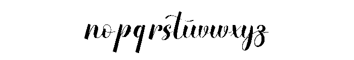 Simpatic Middle Font LOWERCASE