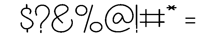 Simple Aesthetic Font OTHER CHARS