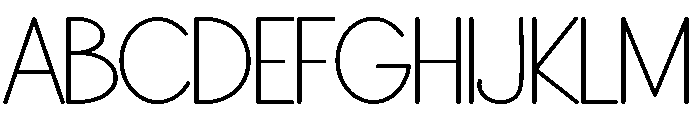 Simple Aesthetic Font UPPERCASE