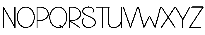 Simple Aesthetic Font UPPERCASE